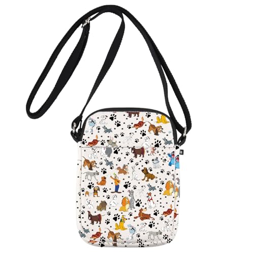 G2TUP Dogs Crossbody Bag Cartoon Puppy Themed Gifts Dog Lover Gifts Puppy Shoulder Bag