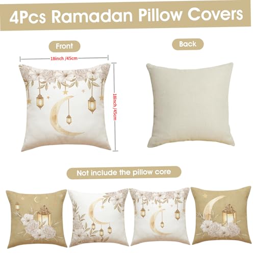 Housse de coussin d'extérieur imperméable 45x45 cm avec zip invisible