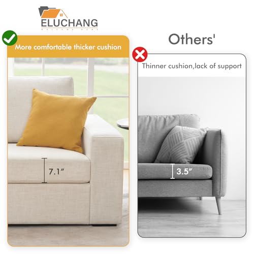 Eluchang Y8L045 85 Inch Modern Sofa Couches thumb #2