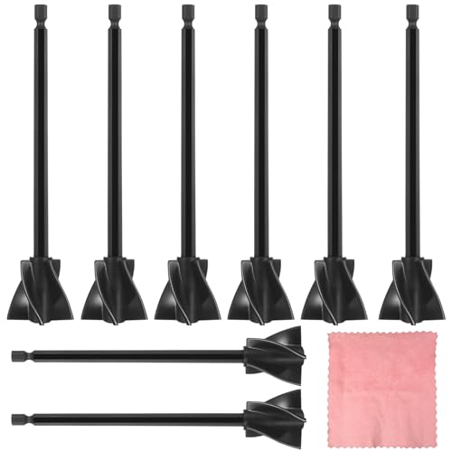 8 Stk Epoxidharz Rührer, Epoxidharz Farbrührer Mischpaddel,Rührstab Bohrmaschine Akkuschrauber für 1/4 Bohrer,Farbmischer für Silikonmischen Malen Keramikglasur Epoxidharz Zubehör + Reinigungstuch 8 Stk Epoxidharz Rührer, Epoxidharz Farbrührer Mischpaddel,Rührstab Bohrmaschine Akkuschrauber für 1/4 Bohrer,Farbmischer für Silikonmischen Malen Keramikglasur Epoxidharz Zubehör + Reinigungstuch