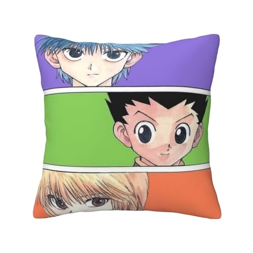 ハンター×ハンター (14) ッションカバー 抱き枕カバー 装飾枕カバー 座布団カバー グッズ ギフト アニメグッズ 着脱簡単 洗える ソファ背当て 両面プリント かわいい おしゃれ 車やソファー 30x30cm