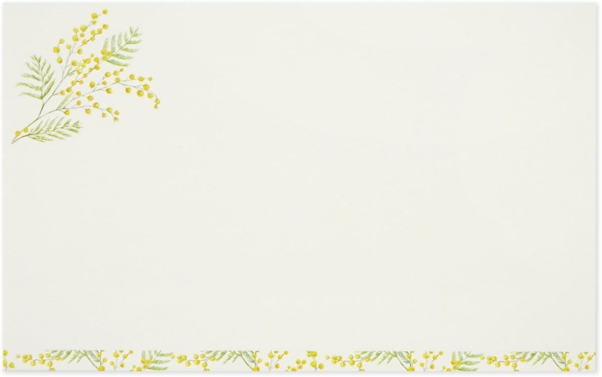 Letter Set with Stickers LST-249 (32) Mimosa, 12 Posts, 6 Envelopes, 6 Stickers, Frontier, FRONTIA FSC Certified Product, Forest Certified Paper