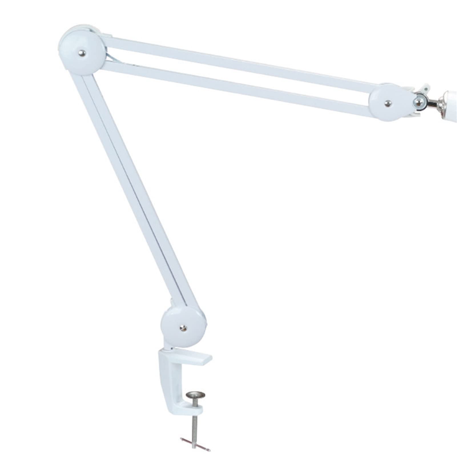 Lampa powiększająca LED, przyjazne dla oczu oświetlenie światłem dziennym 2,25-krotne szkło powiększające z regulowanym ramieniem obrotowym, lampa biurkowa z lupą do czytania rękodzieła quality goods