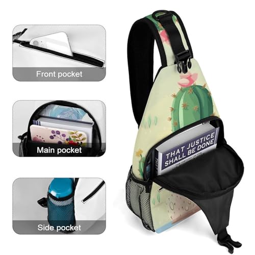 Bolso cruzado tipo sling casual para viajes y senderismo miniatura 4