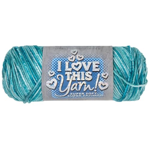 Image of Hobby Lobby Print I Love This Yarn, 842 Deep Sea Diving, Set of 2 | 4 Medium Weight, 252 Yards Per Skein