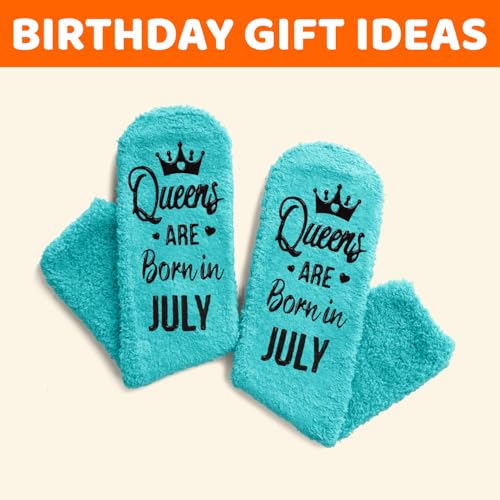 Image of HAPPYPOP Women Queen Birth Month Socks - Month Birthday Gifts, Socks for Her Female in Green