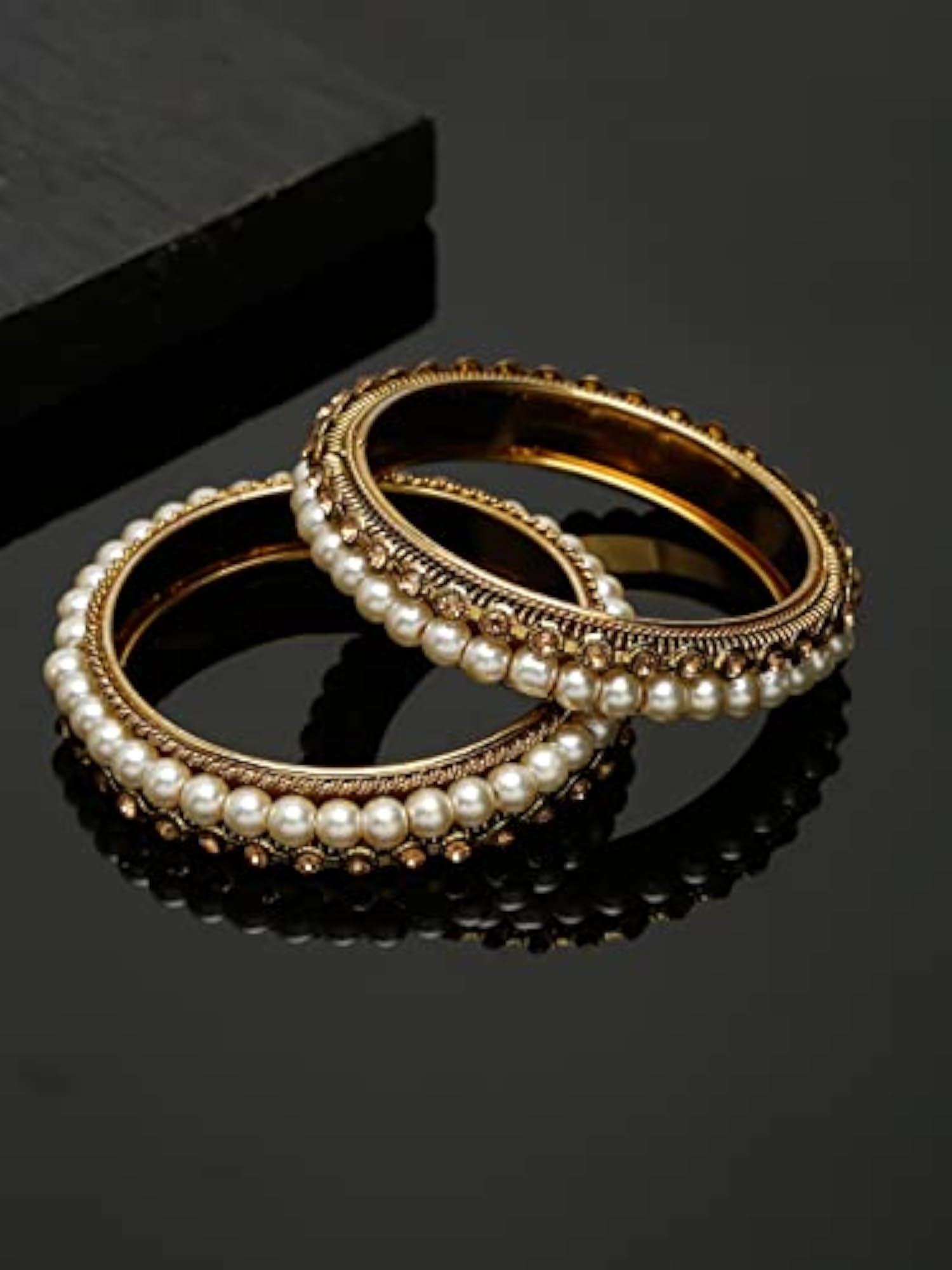 Antique Plated Stylish Traditional Bangle Set