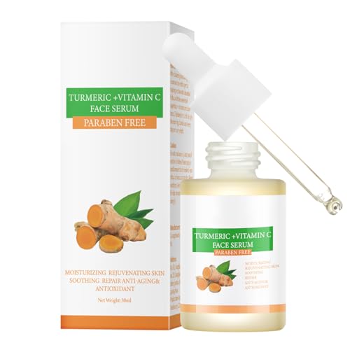 Turmeric-Vitamin-C-Face-Serum-For-Women-Hydrating-Serums-For-Face-With-Ginger-For-Dull-SkinSun-Damage-Fine-Lines-For-Plumper-Smoother-Skin-Clarifying-30ml Turmeric Vitamin C Face Serum For Women, Hydrating Serums For Face With Ginger For Dull Skin,Sun Damage, Fine Lines, For Plumper, Smoother Skin, Clarifying 30ml - Image 1