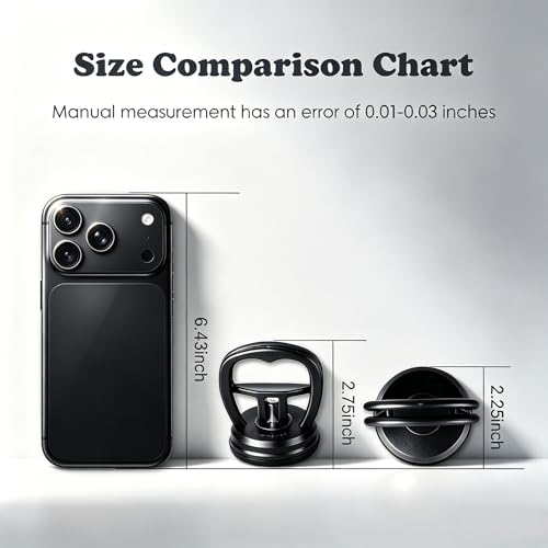 Image of Kaisiking 2 PCS Screen Suction Cup LCD Screen Opening Tools Screen Replacement Tools for iPhone,iPad, iMac, MacBook, Tablet, Laptop,Etc.（Black）