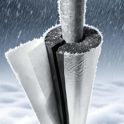 16-219mm Aislamiento De Tuberías para Exteriores, Tubo de Aislamiento Térmico Autoadhesivo Abierto, Tubo de Caucho Nitrilo Aislado para Soporte de Mango Calefacción((ID) 20MM x (TK) 10MM x (L) 0.9M)