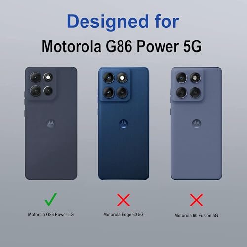 Image of Zapcase Back Case Cover for Motorola G86 Power 5G | Magnetic Case with Built-in Metal Ring | Supports MagSafe Charger, Wallet & Car Mount | Shockproof Hybrid PC + TPU | Black