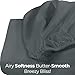 Utopia Bedding Queen Fitted Sheet - Bottom Sheet - Deep Pocket - Soft Microfiber - Shrinkage and Fade Resistant - Easy Care -1 Fitted Sheet Only (Grey)