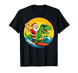 Photo Gallery dinosauro surf con babbo natale bambini natale in luglio vacanze maglietta Photo Gallery dinosauro surf con babbo natale bambini natale in luglio vacanze maglietta