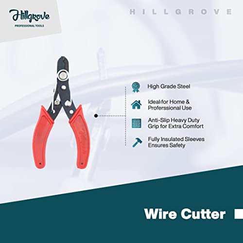 Image of Hillgrove HGCM148M1 8 inchinch Heavy Duty Grip Combination Pilash Hand Tool Lineman Plier with Wire Cutter, Line Tester and 2in1 Screwdriver