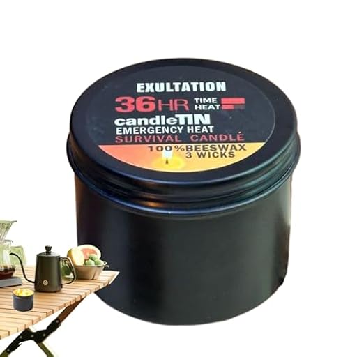 Vela perfumada con crujiente, vela de lata de cáncer, tarro de velas de supervivencia, velas de corte de energía, vela de té con tarro, 36 horas de combustión, lámpara de 3 mechas para el hogar | Ya disponible en tu tienda friki favorita! En mundofriki.es!