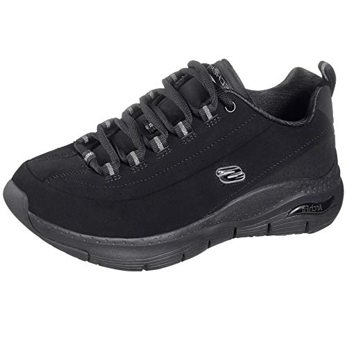 Skechers Women's Sneaker, Black, 6.5