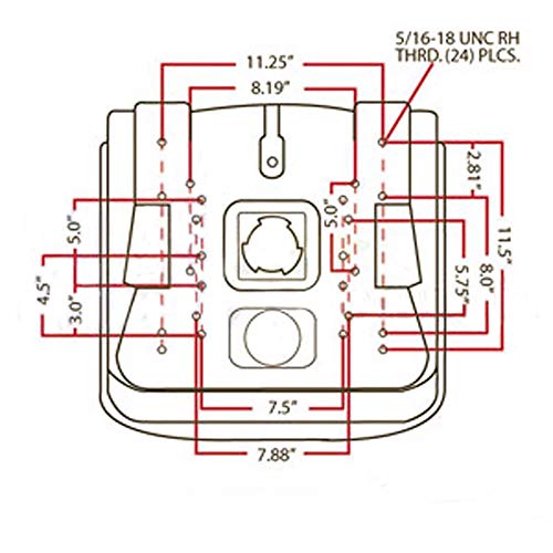 RAPartsinc LVA10029 One New Yellow, High-Back Tractor Seat Made to Fit John Deere Tractor Models 4200 4210 4300 4310 4400 4410 - Thumbnail 4