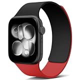 X-it Magnetic Apple Watch Bands Set of 2 for Women Men, Interchangeable Two-Tone Strap - Compatible with iWatch Series 11 10 9 8 7 6 5 4 3 2 1 / SE, Silicone Watch Band for 42mm 41mm 40mm 38mm