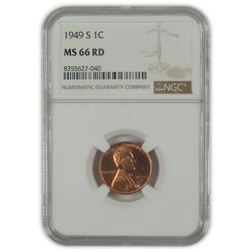 1949 S Lincoln Wheat Cent MS 66 RD NGC Penny Uncirculated SKU:I22644