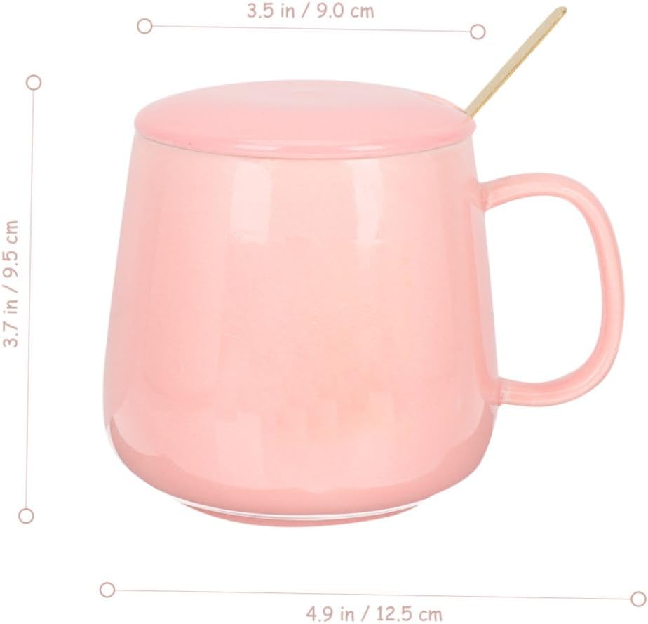 VICASKY Coffee Cup Warmer with Mug Thermostat USB Heated Beverage Cup for Coffee Tea Milk with Auto Temperature Control and Easy Clean Surface Pink