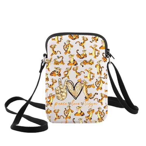 Marchandise tigre : sacoche en toile imprimée pour femme et homme