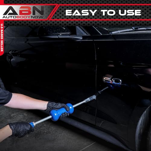 Image of ABN Auto Slide Hammer 9-Piece Set, 5lb Pound - Puller Kit for Small Hail Dent Removal on Car Body