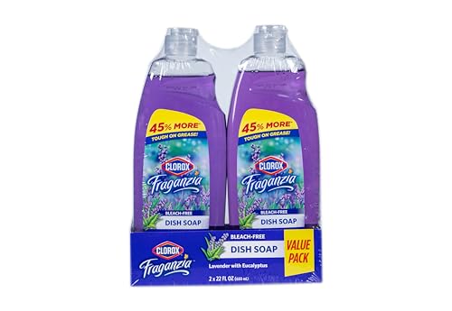 Clorox Fraganzia Liquid Dishwashing Soap, Lavender Scent - Cuts Through