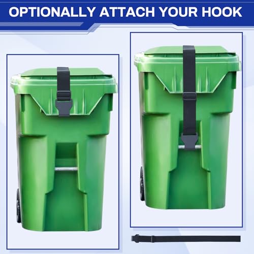 Windyun WINDYUN-QAO-WPEK8922 1 Piece Trash Can Lid Lock Garbage Strap Adjustable Outdoor Bear Proof Trash Can Strap thumb #3
