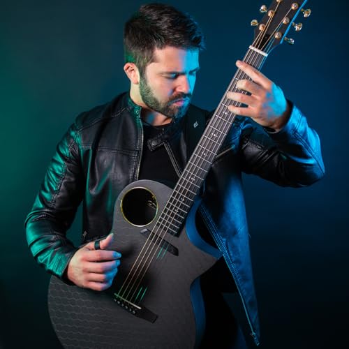 Image of Enya X4 PRO Luca Stricagnoli Black Hole 41-Inch Acoustic-Electric Guitar