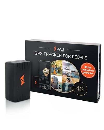 PAJ GPS PEOPLE Finder 4G - Mini GPS Tracker for Children and Elderly People - Up to 5 Days Battery Life - Small Tracking Device - UK & Europe-wide Real Time Tracking - Suitable for Dementia