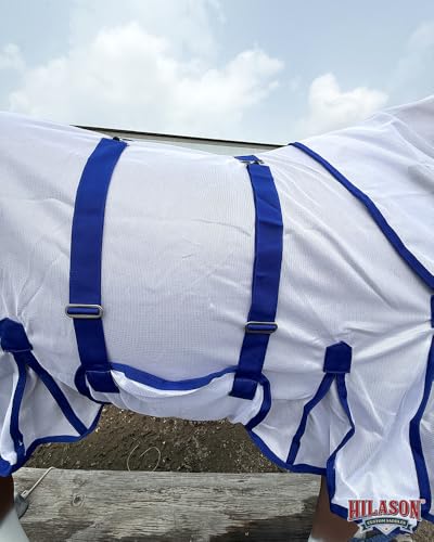 Image of 66 in HILASON Horse Fly Sheet Uv Protect Mesh Bug Mosquito Summer Spring