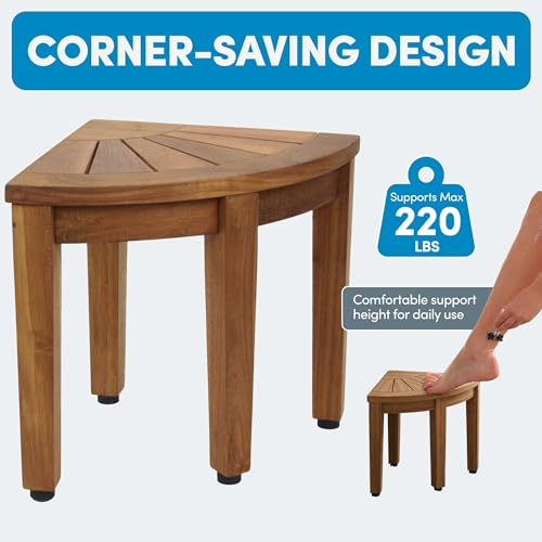 Image of AquaTeak Kai OptiAREA 12 inch Teak Foot Rest