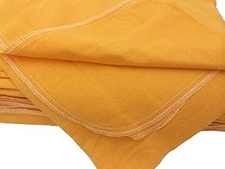 Auto Fender Cover and Seat Protector, Orange 6-Pieces, Eco-friendly 100% Soft Natural Cotton, protects auto surfaces, car interiors, seats, ideal for mechanic shop, garages, body shops, DIY projects