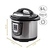 TZS First Austria Electric Pressure Cooker 6L, 1000W, 9 Programmes, Non-Stick Inner Pot, Timer, Keep Warm, Safe&Healthy Cooking, Stainless Steel