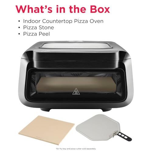 Image of Frigidaire Electric Indoor Pizza Oven - Reach Temperatures of 700F - Stone Bake 12 inch Pizzas in Minutes - Portable Countertop Oven with Air Fry and Bake. Peel Included Model FRPO100B