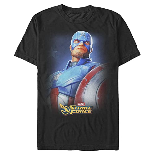 T-Shirt Marvel Americas Shield Noir avec bouclier imprimé taille L