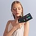 Fintie Slim Credit Card Wallet Holder Change Pouch, RFID Blocking Business Cards Cases with Zipper Pocket for Cash, Coin, Receipt, Mattle Black
