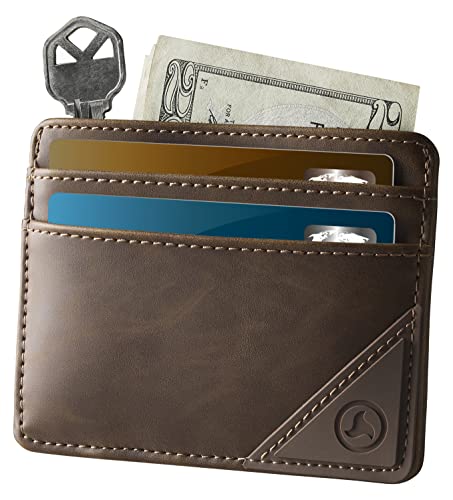 GO Wallet (Fits Cards & A Bit of Cash) Bio-Leather Cowboy Brown2