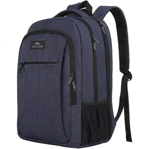 MATEIN Rucksack Herren Große 17,3 Zoll, Computer Arbeitsrucksack mit Laptopfach Business Rucksack Schulrucksack Wasserdicht Anti-Diebstahl Reiserucksack Männer und Frauen, Dunkelblau
