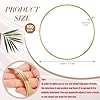 Zonon 100 Pcs Metal Rings for Crafts Gold Craft Rings Hoops Floral Macrame Hoops for DIY Crafts Macrame Dream Catcher Supplies Wedding Table Wreath Decor Wall Hanging (3 Inch) #1