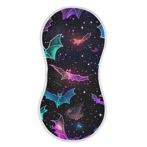 xigua Bat Muslin Burp Cloths for Baby Boys and Girls, Ultra Absorbent Unisex Burping Cloths Newborn Towels, 1 Pack