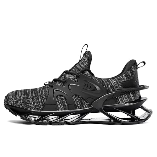 Image of Men's Running Shoes Fashion Sneakers Breathable Blade Non Slip Walking Shoes Gym Sport Trainer Athletic