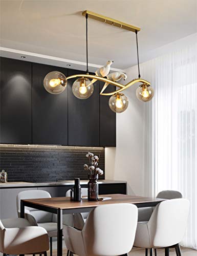 Lustre d'escalier duplex grand format boules design