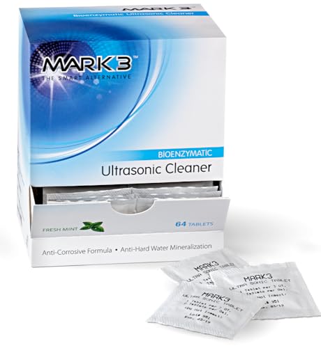 AmeriCan Goods 64/Pack Ultrasonic Cleaning Solution Tablets Instument Enyzmatic Pre-Soak & Evacutation System Cleaner Tablets for Instruments