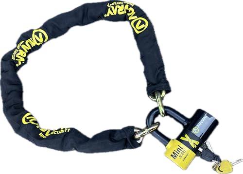 AUVRAY - Kit antivol moto XTREM MINI ALERT + Chaîne XTREM Lasso 100cm - Certifié ART 4329 & SRA - Niveau 10/10 - Alarme 120 dB - Recommandé par les Assureurs - Haute sécurité - Garantie 10 ans