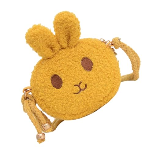 Cute Cartoon Rabbit Kids Coin Purse Adorable Animal Storage Pouch for Girls Lightweight Single Shoulder Bag for Toddlers and Young Children