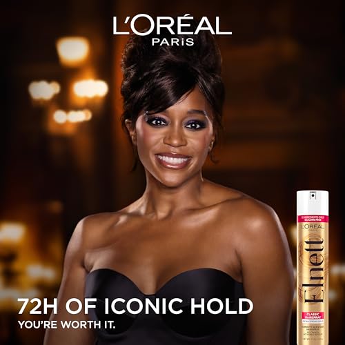 L'Oreal Paris Elnett Classic Hairspray, Suitable for Color Treated Hair, up to 72-Hour Extra Strong Hold Formula with Humidity Resistant Frizz Control, Hairspray with Soft, Brushable Finish, 11 oz - image 2