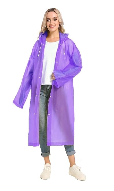 Image of Unisex Adults EVA Waterproof Rain Coat 1Pc