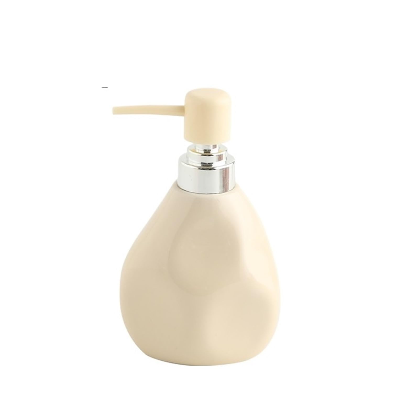 Soap Dispenser Household Ceramic Lotion Press Bottle Hotel Club Bathroom Soap Dispenser(Yellow)