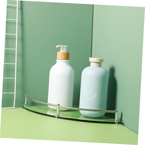 Étagère angle verre trempé et support inoxydable au design premium - 3